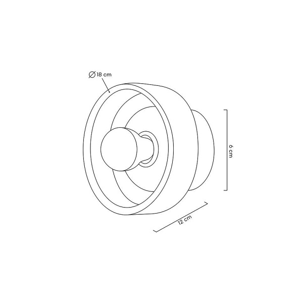Lampa ścienna ARCO biała - Moosee